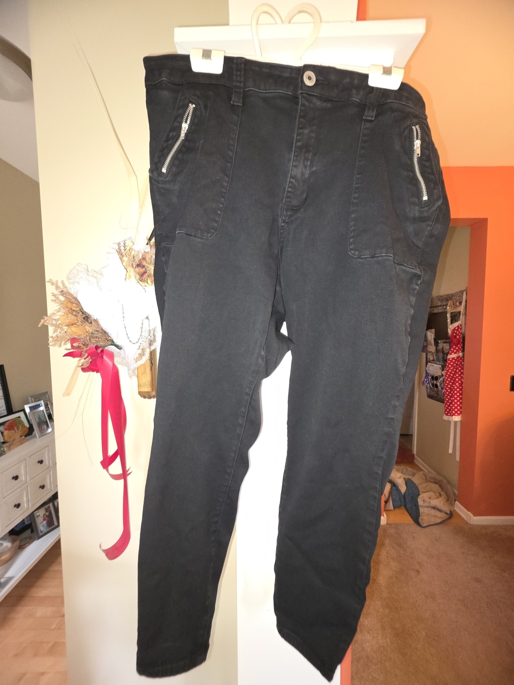 STS Blue Women's Ellie High Rise Black Skinny Pants with Zip Pockets- STITCH FIX